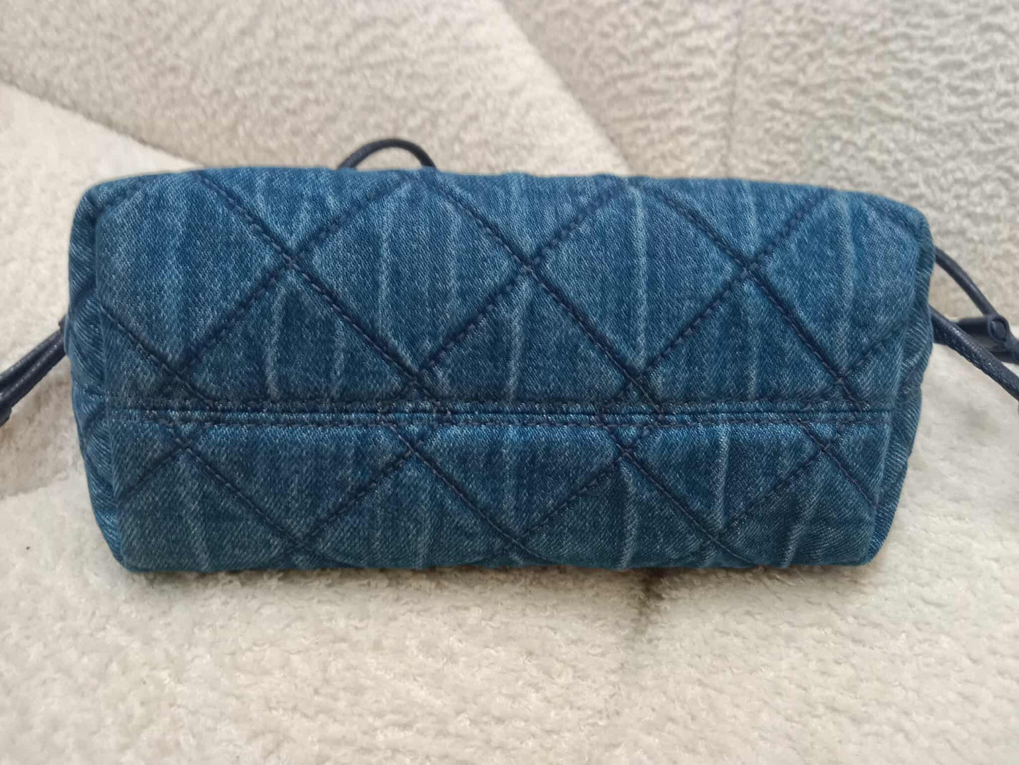 Tory Burch Denim Blue Quilted Bag
