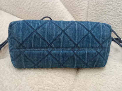 Tory Burch Denim Blue Quilted Bag