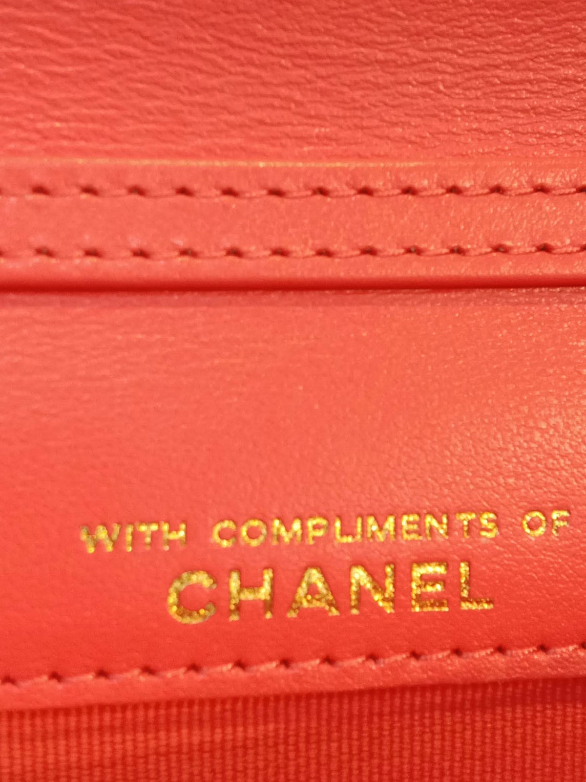 Chanel VIC Gift Quilted Mini Wallet on Chain in Pink/Coral Apricot MIcrochipped