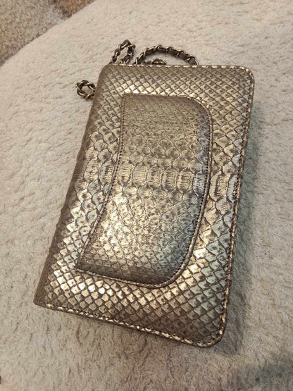 Chanel Wallet on Chain Python Gold Series 20