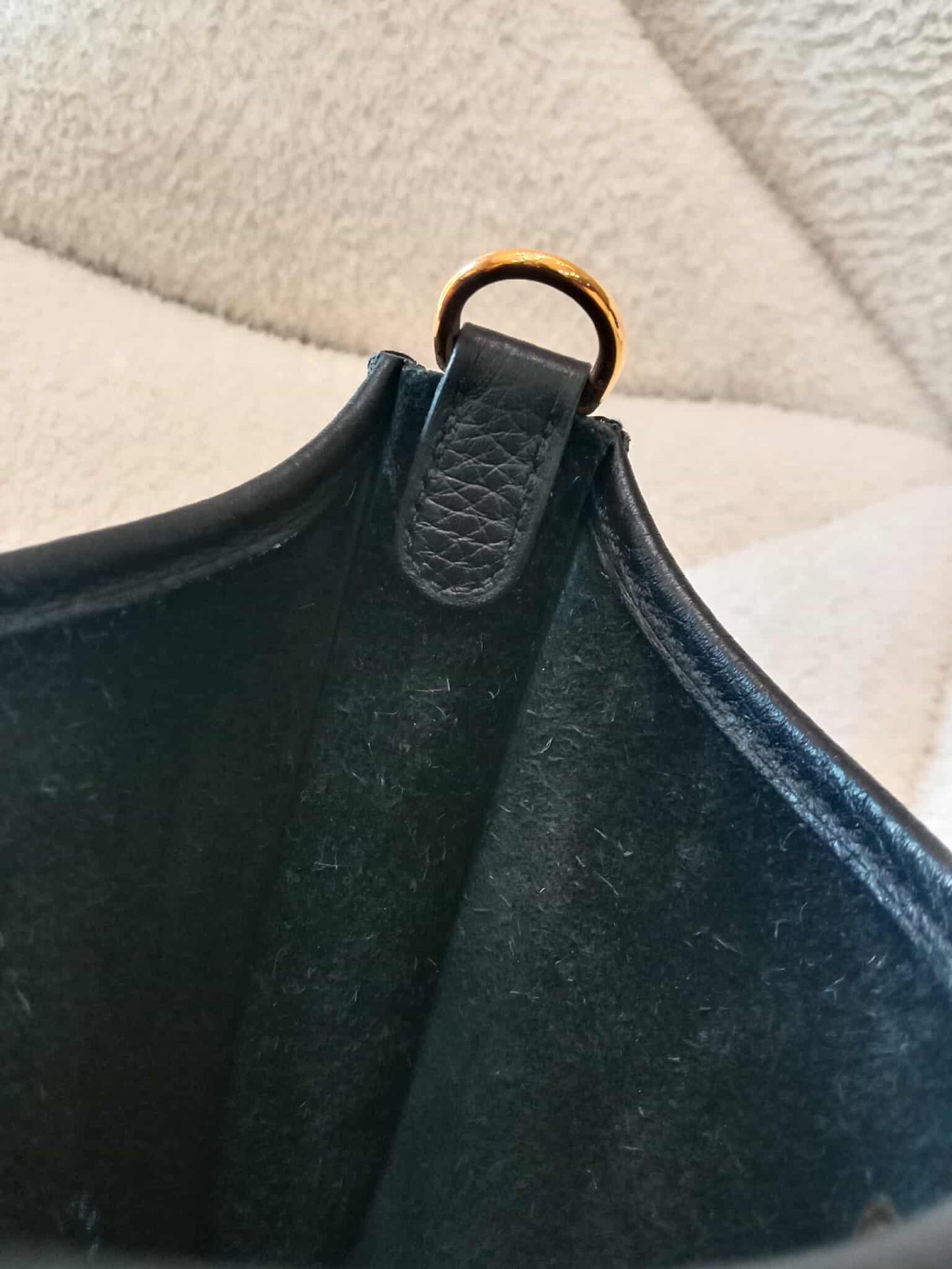 Hermes Mini Evelyne Noir Clemence Stamp U 2022