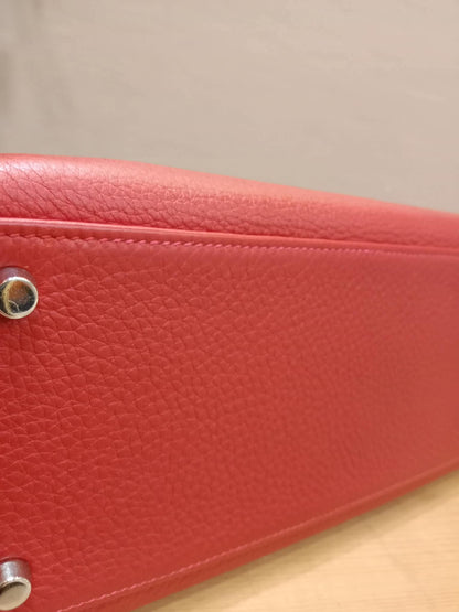 Hermes Kelly 32 Rouge Casaque Togo Stamp I Square 2005