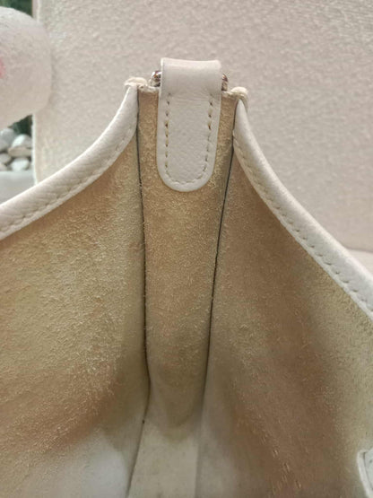 Hermes Evelyne TPM White Clemence Stamp O Square 2011