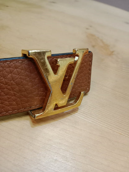 Louis Vuitton Taurillion Calfskin 30mm Reversible Belt Brown/Black