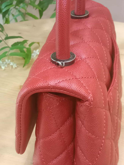 Chanel Cocohandle Caviar Red Small Series 23