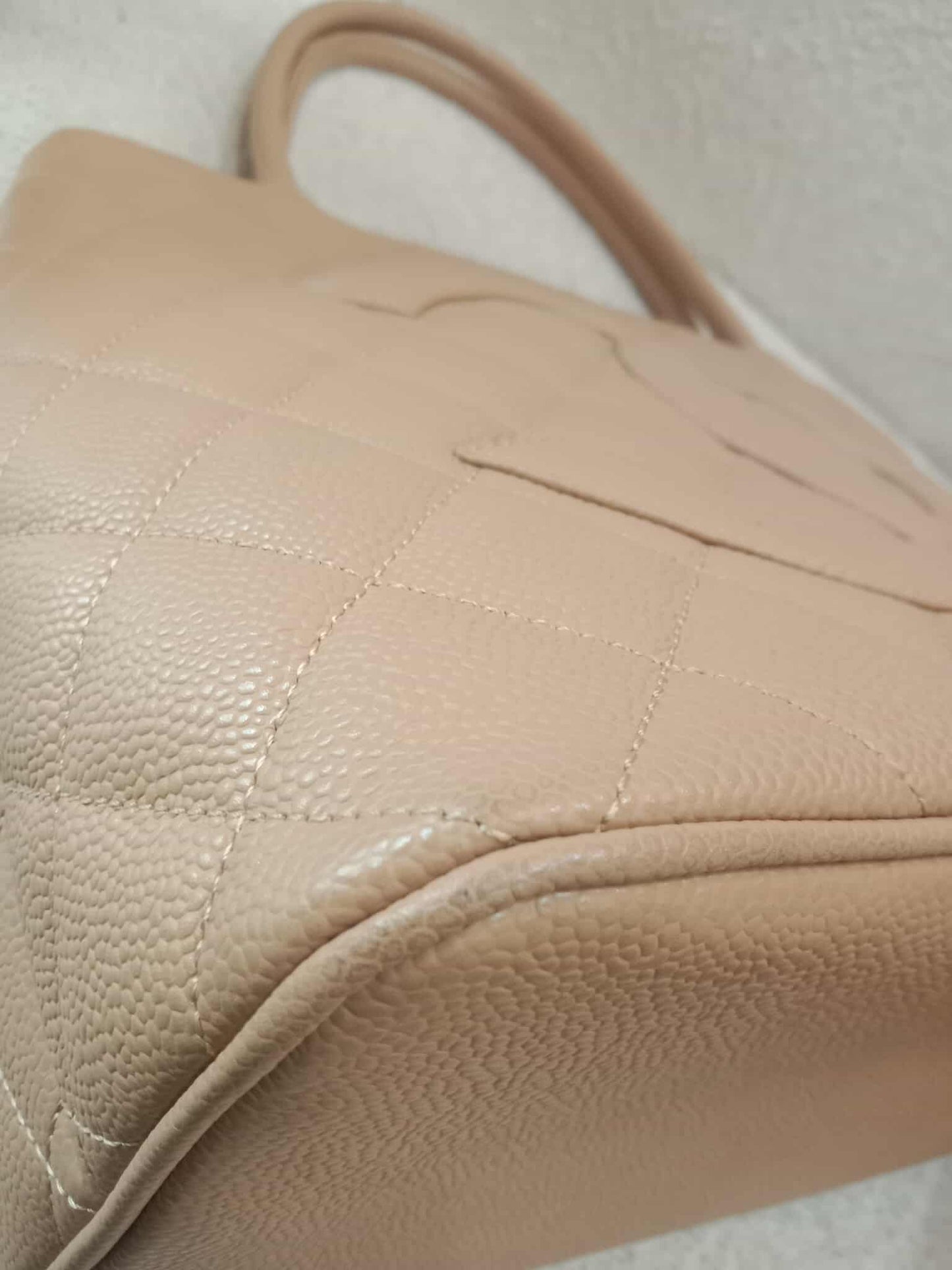 Chanel Medallion Beige Caviar Series 11