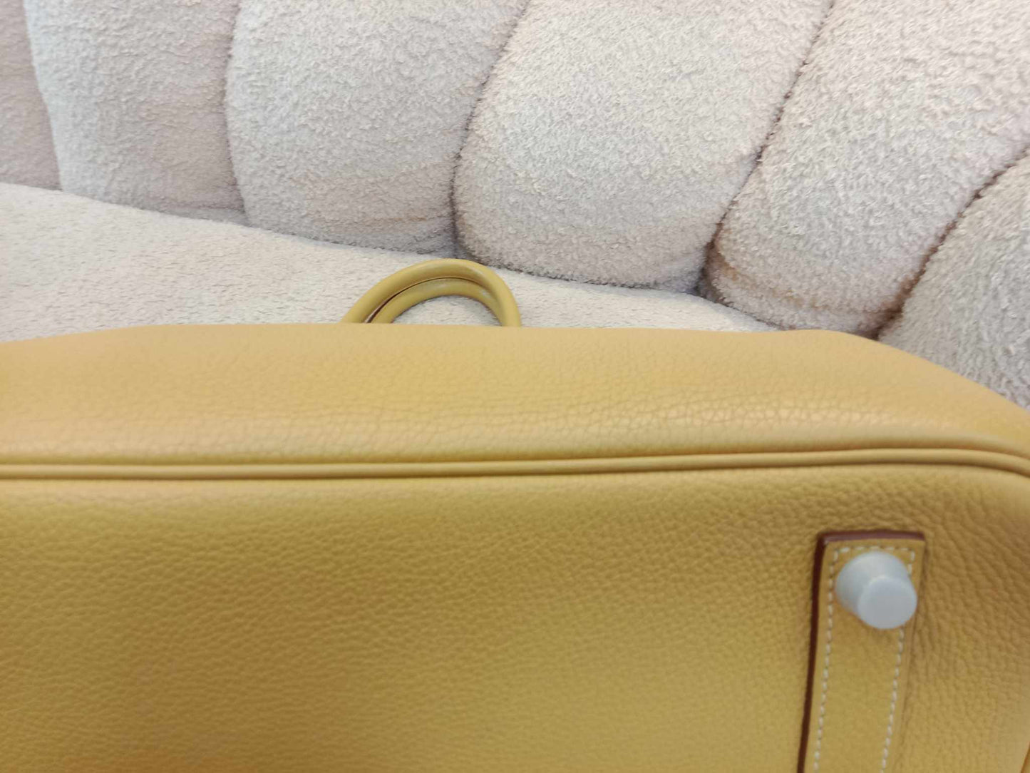 Hermes Birkin 35 Jaune Poussin Togo Stamp M Square 2009