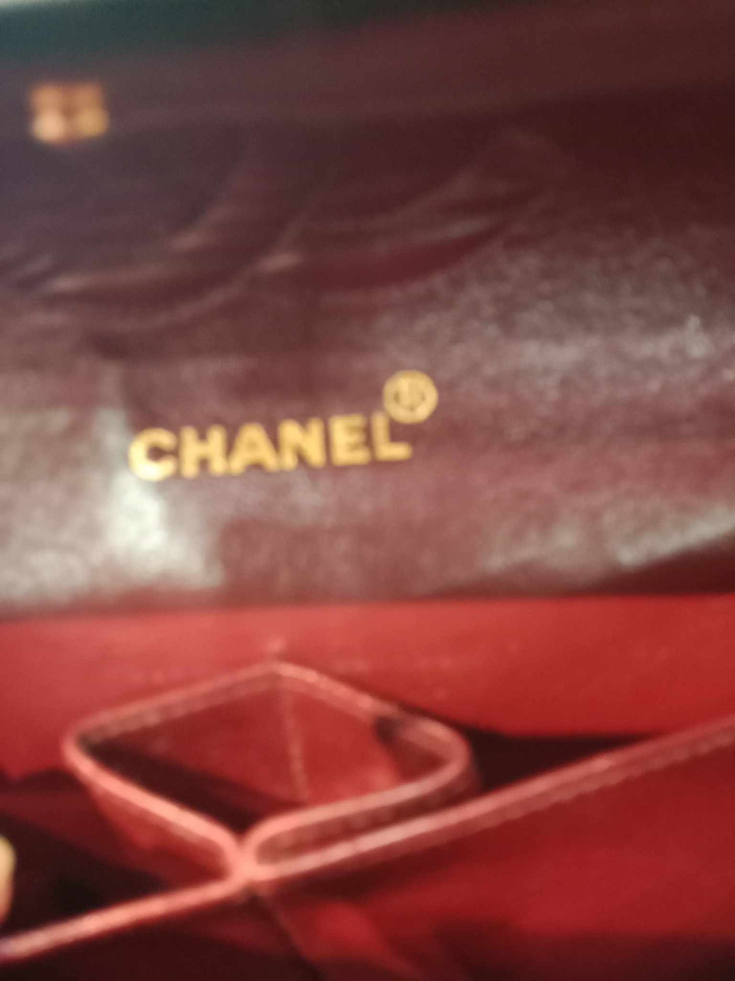 Chanel Vintage Medium Double Flap Lambskin Black Series 1