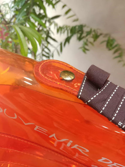 Hermes Souvenir de I'Exposition 1998 Kelly Bag Orange