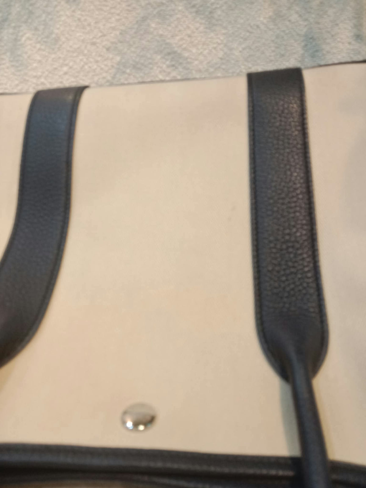 Hermes Garden Party 36 Beige/Noir Stamp D 2019