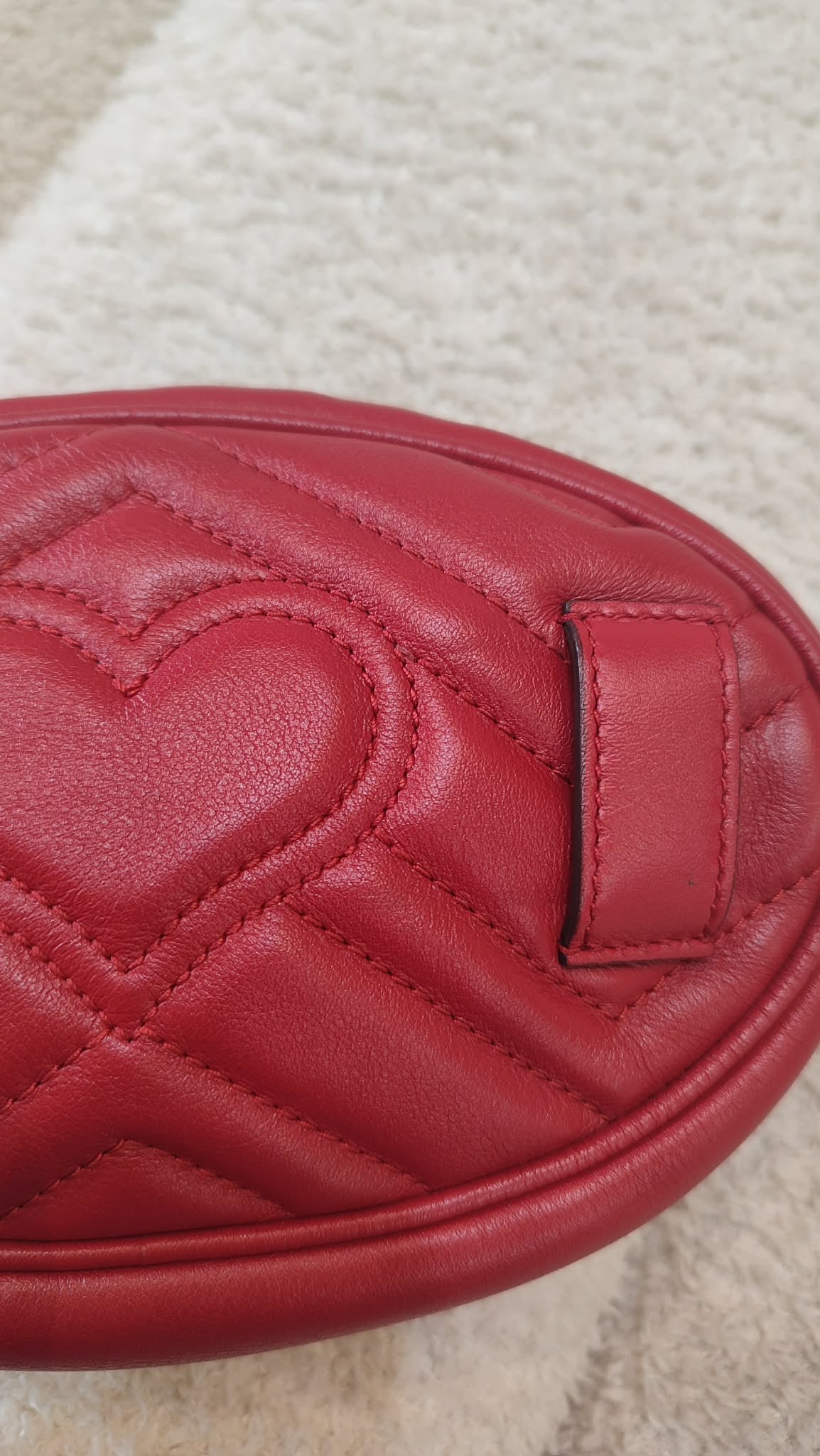 Gucci GG Marmont Beltbag Red