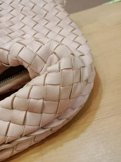 Bottega Veneta Intrecciato Hobo Bag Pink