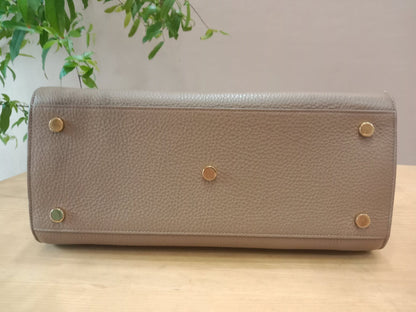 Saint Laurent Sac De Jour Taupe Grained Leather