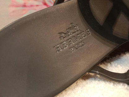 Hermes Egerie Sandals Black Size 35