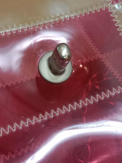 Chanel PVC Patchwork Stitched Flap Bag Beige/Pink Series 5