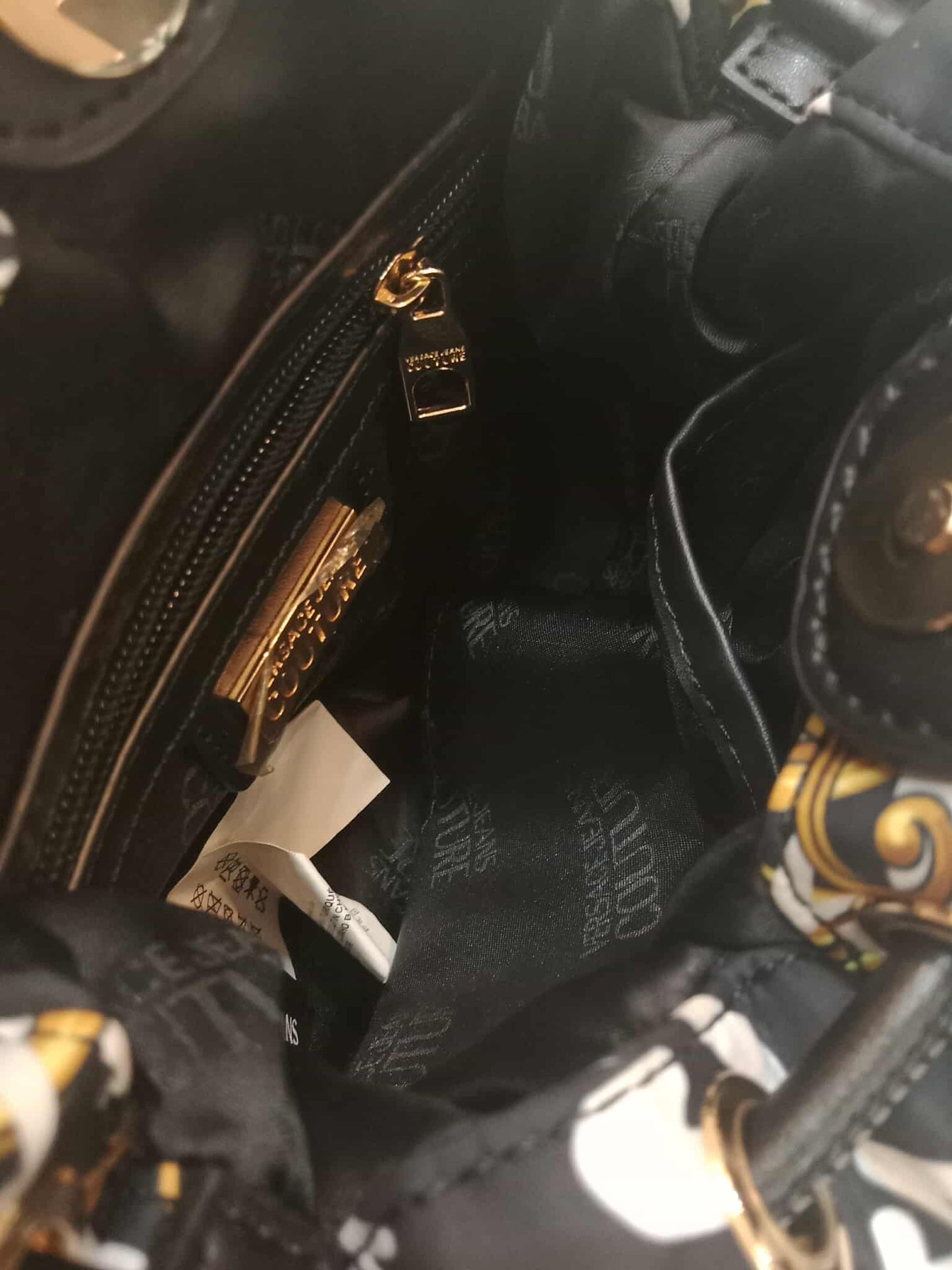 Versace Jeans Couture Crunchy Bucket Bag Baroque Print