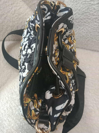 Versace Jeans Couture Crunchy Bucket Bag Baroque Print