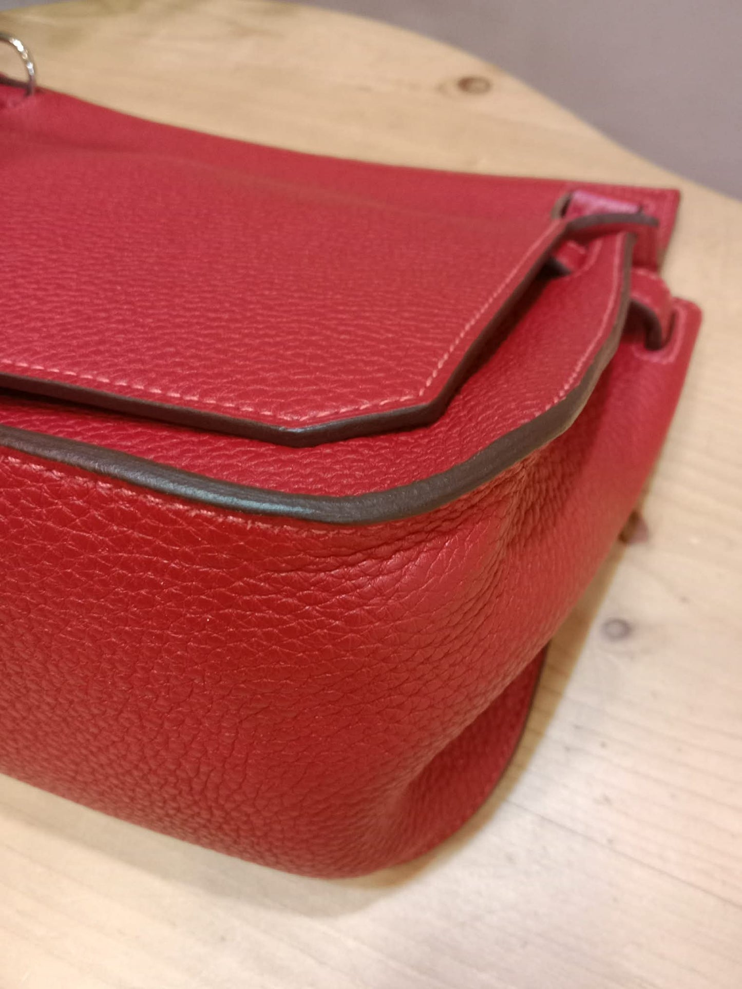Hermes Jypserie 28 Rouge Casaque Clemence Stamp B 2023