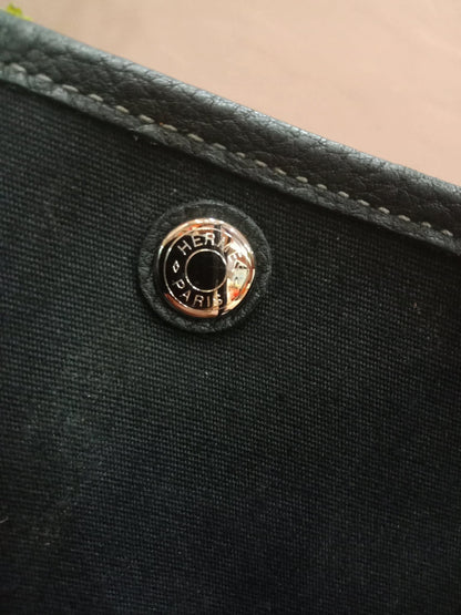 Hermes GPT 36 Canvas/Leather Black
