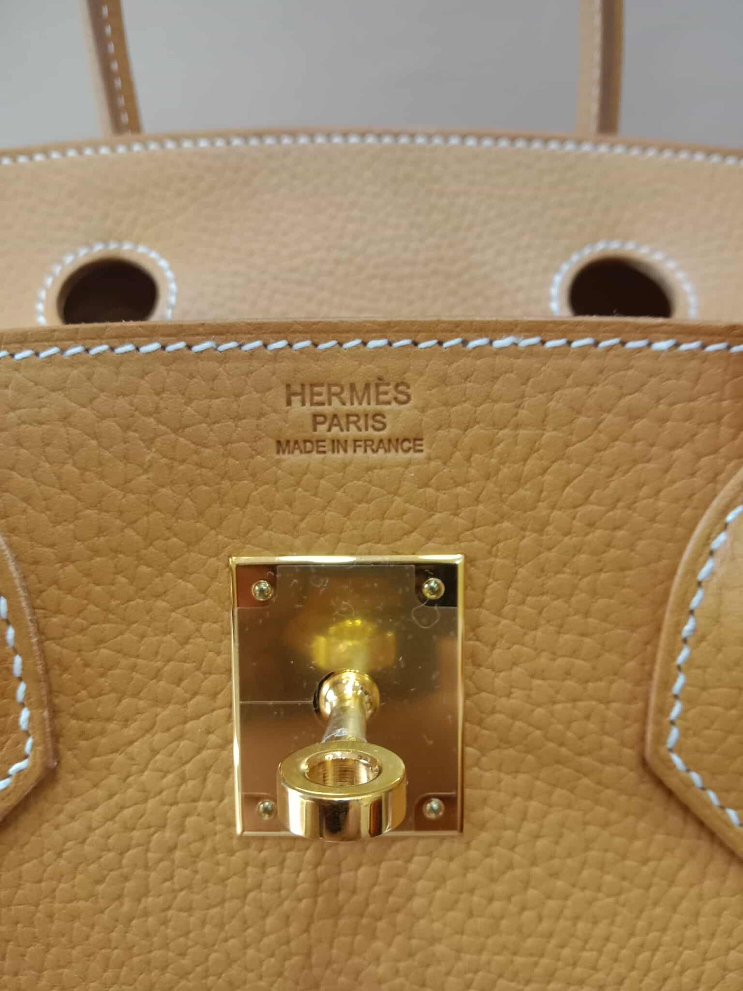 Hermes Birkin 30 Sellier Vache Naturelle Sable Grainee Stamp K 2025