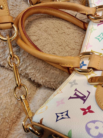 Louis Vuitton x Takashi Murakami Rita White Multicolor Monogram Canvas