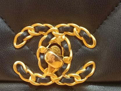 Chanel 19 Beige Midnight Blue Small Series 30