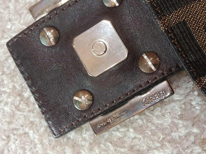 Fendi Zucca Baguette Brown Bag