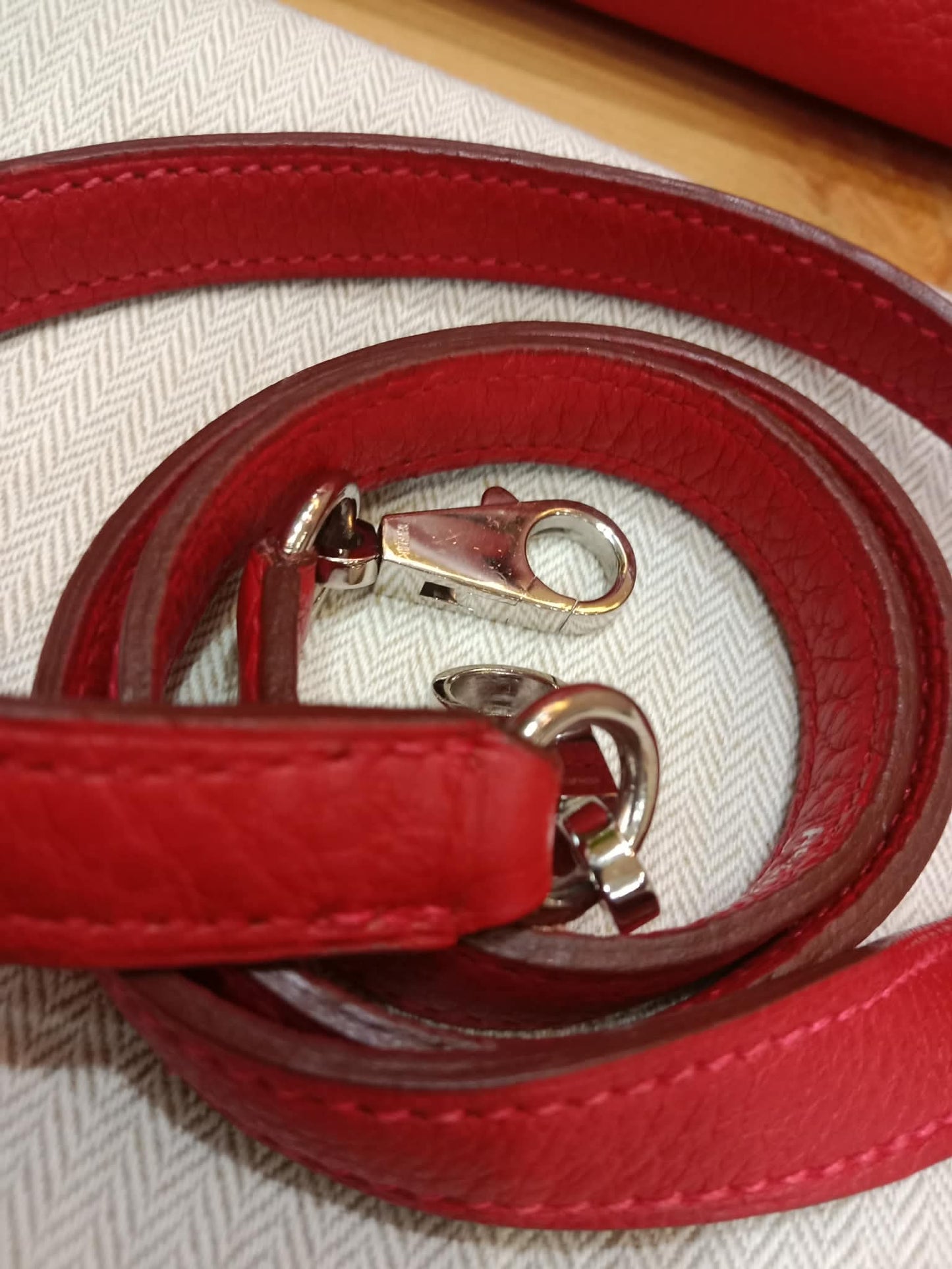Hermes Kelly 32 Rouge Casaque Togo Stamp I Square 2005