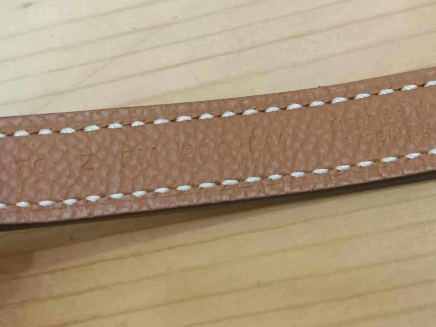 Hermes Lucky 15 Reversible Belt Swift/Epsom Gold/Noir Stamp Z 2021