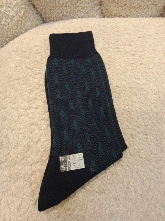 Dior Socks Monsieur Black/Green