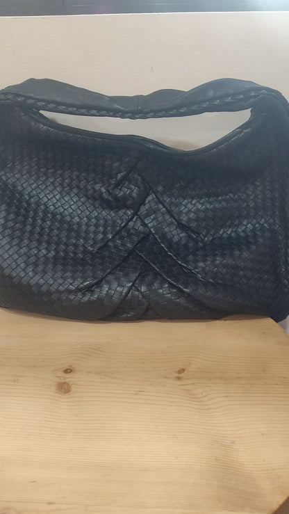 Bottega Veneta Intrecciato Hobo Maxi Bag Black