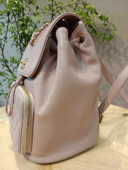 Chanel Quilted Caviar Business Affinity Light Pink Backpack Series 25