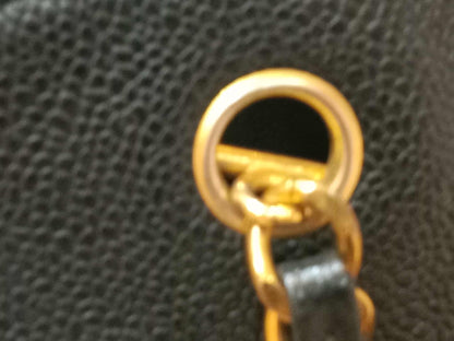Chanel Timeless CC Shopper Tote Bag Caviar Black Series 3