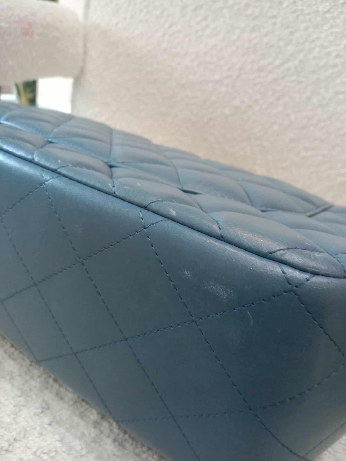 Chanel Jumbo Double Flap Lambskin Blue Series16