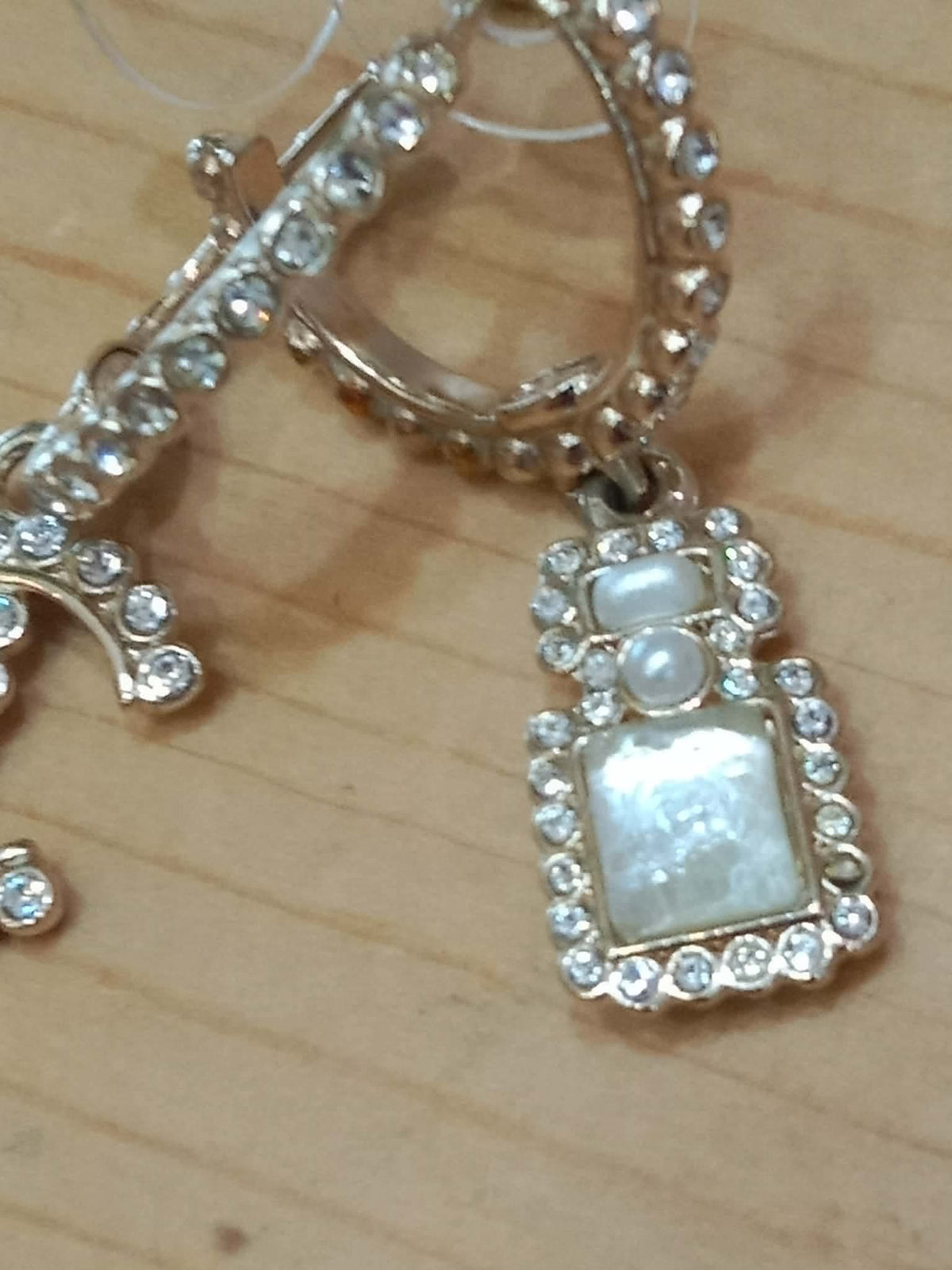 Chanel Drop Hoop Earrings