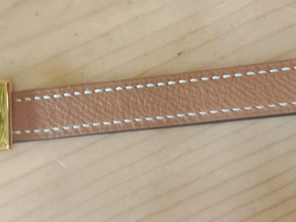 Hermes Lucky 15 Reversible Belt Swift/Epsom Gold/Noir Stamp Z 2021