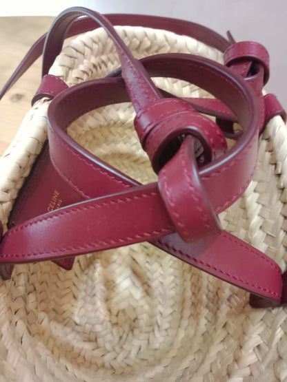 Celine Triomphe Panier Basket Purple Bag