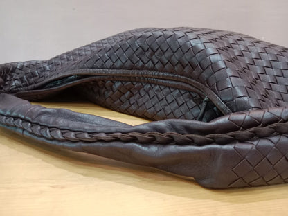 Bottega Veneta Intrecciato Espresso Woven Nappa Leather Maxi Bag