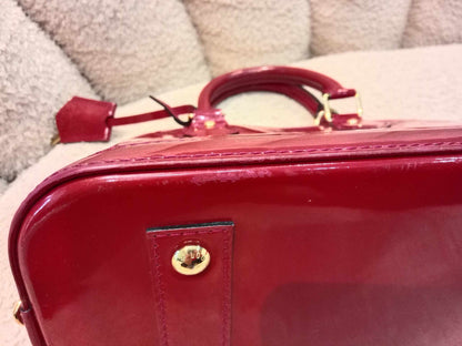 Louis Vuitton Alma BB Monogram Empriente Patent Red