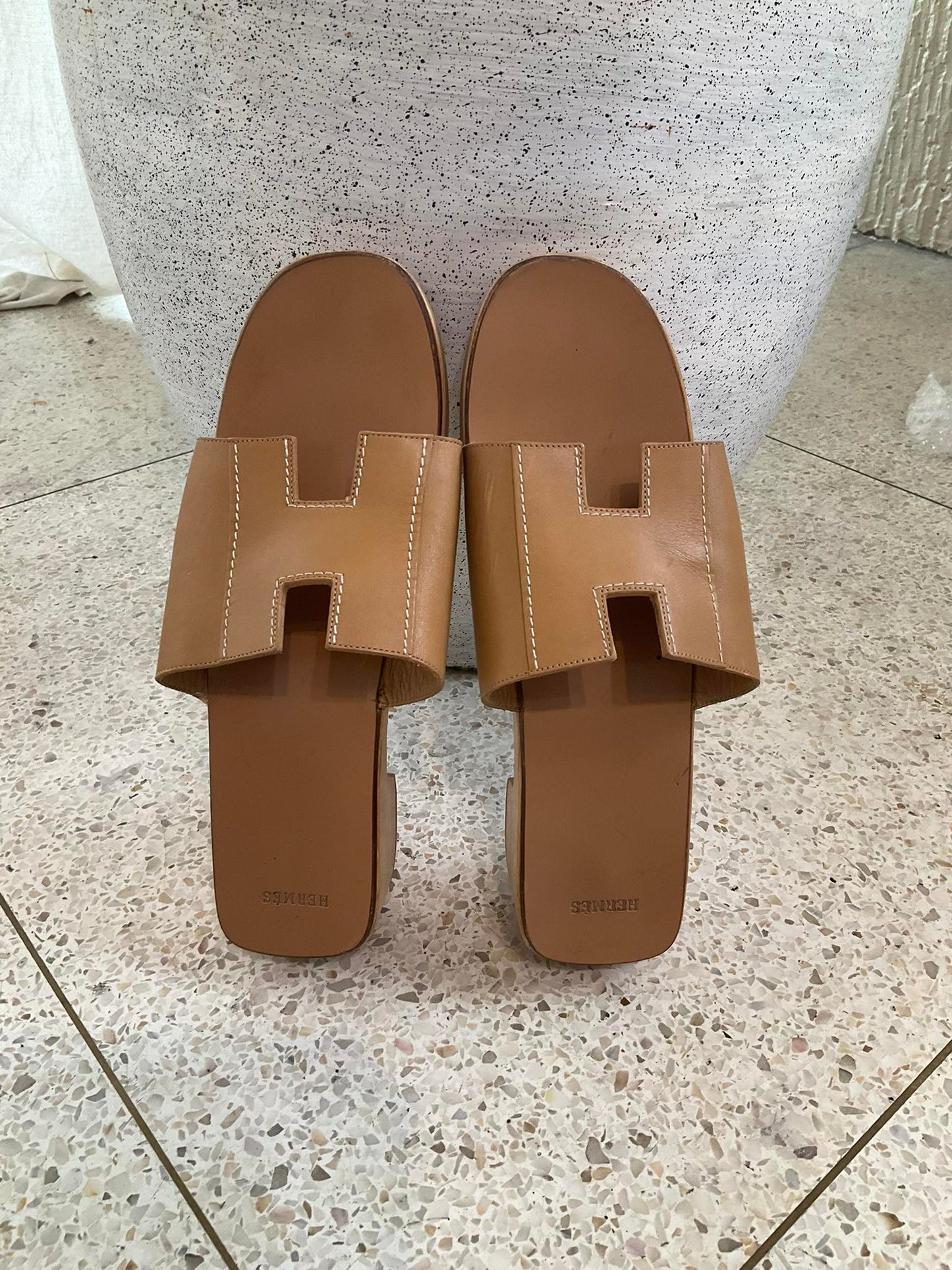 Hermes Brown Sandals Size 39