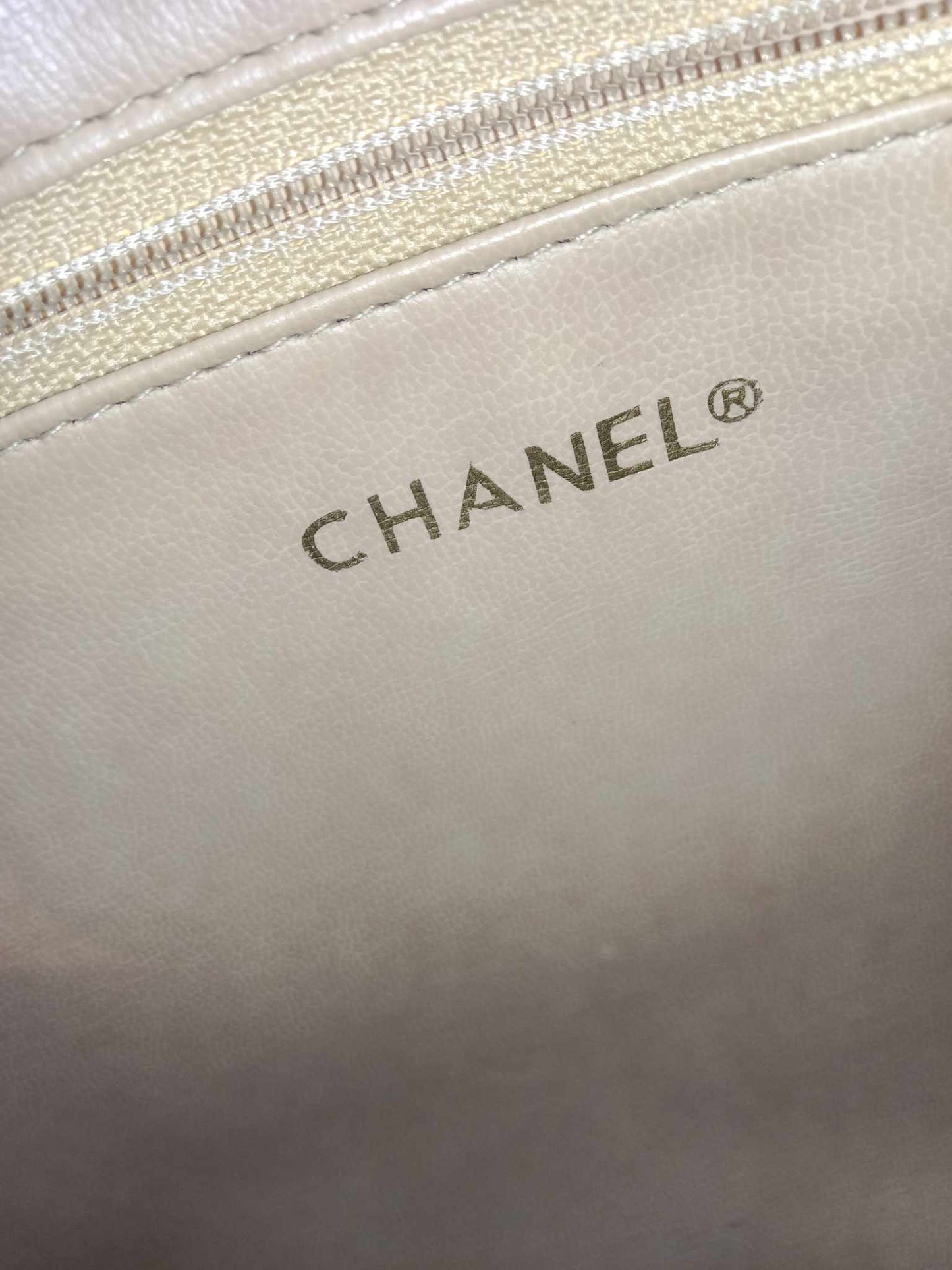 Chanel Matelasse Tassel Chain Beige Lambskin Series 1