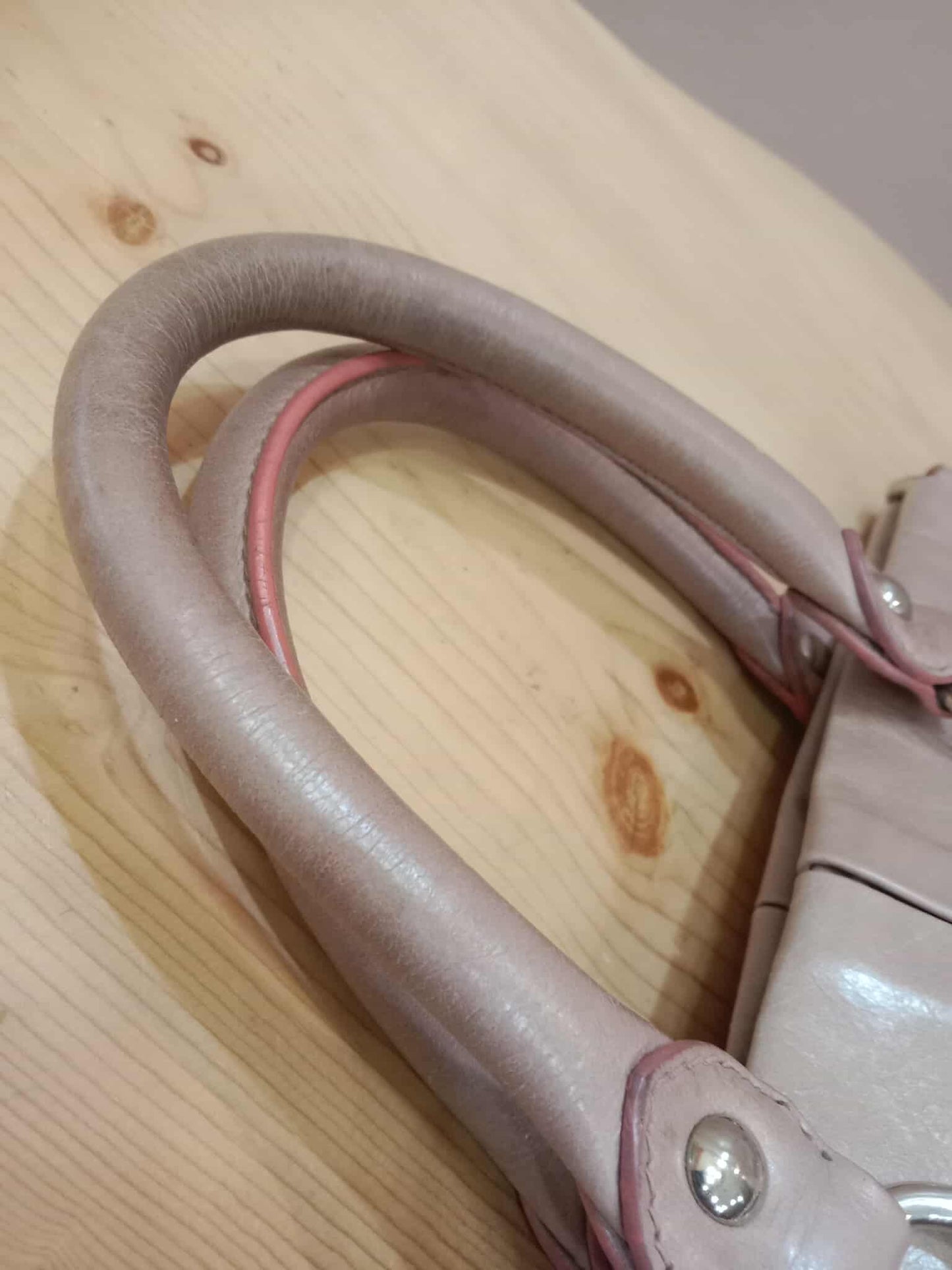 Miu Miu Light Pink Calfskin 2-Way Bag