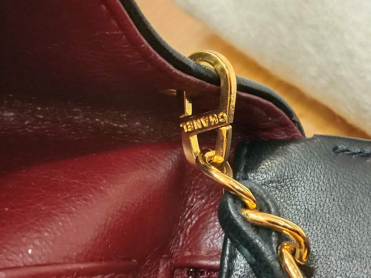 Chanel Diana Black Lambskin Series 2