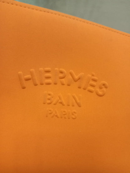 Hermes Neoprene Bain Orange Pouch