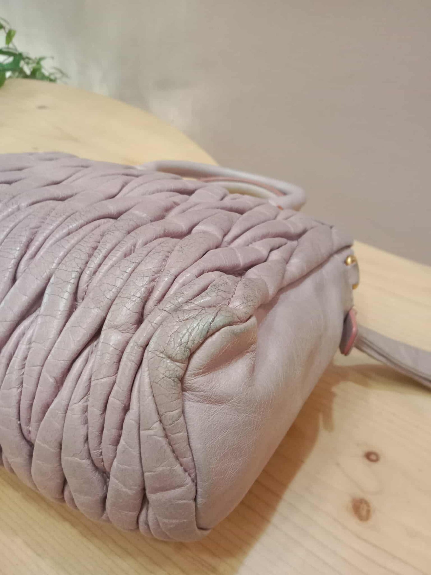 Miu Miu Matelasse Leather Pink Bag