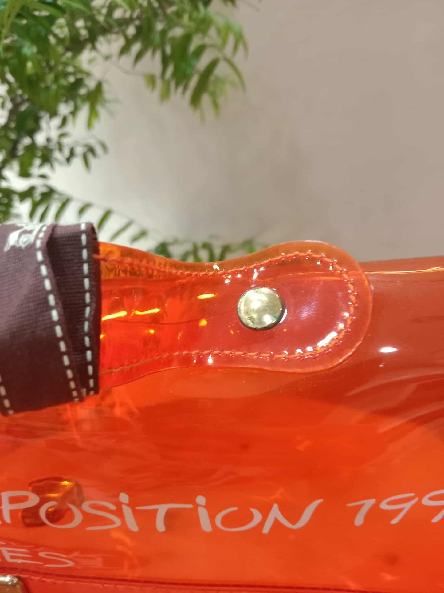 Hermes Souvenir de I'Exposition 1998 Kelly Bag Orange