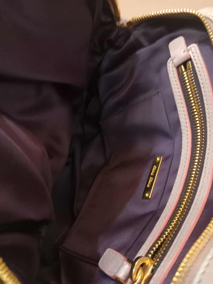 Miu Miu Matelasse Leather Pink Bag