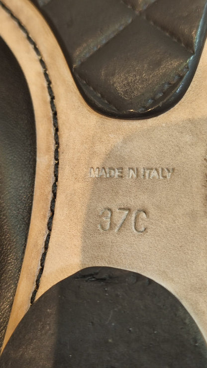 Chanel Ballet Flats Black Size 37C