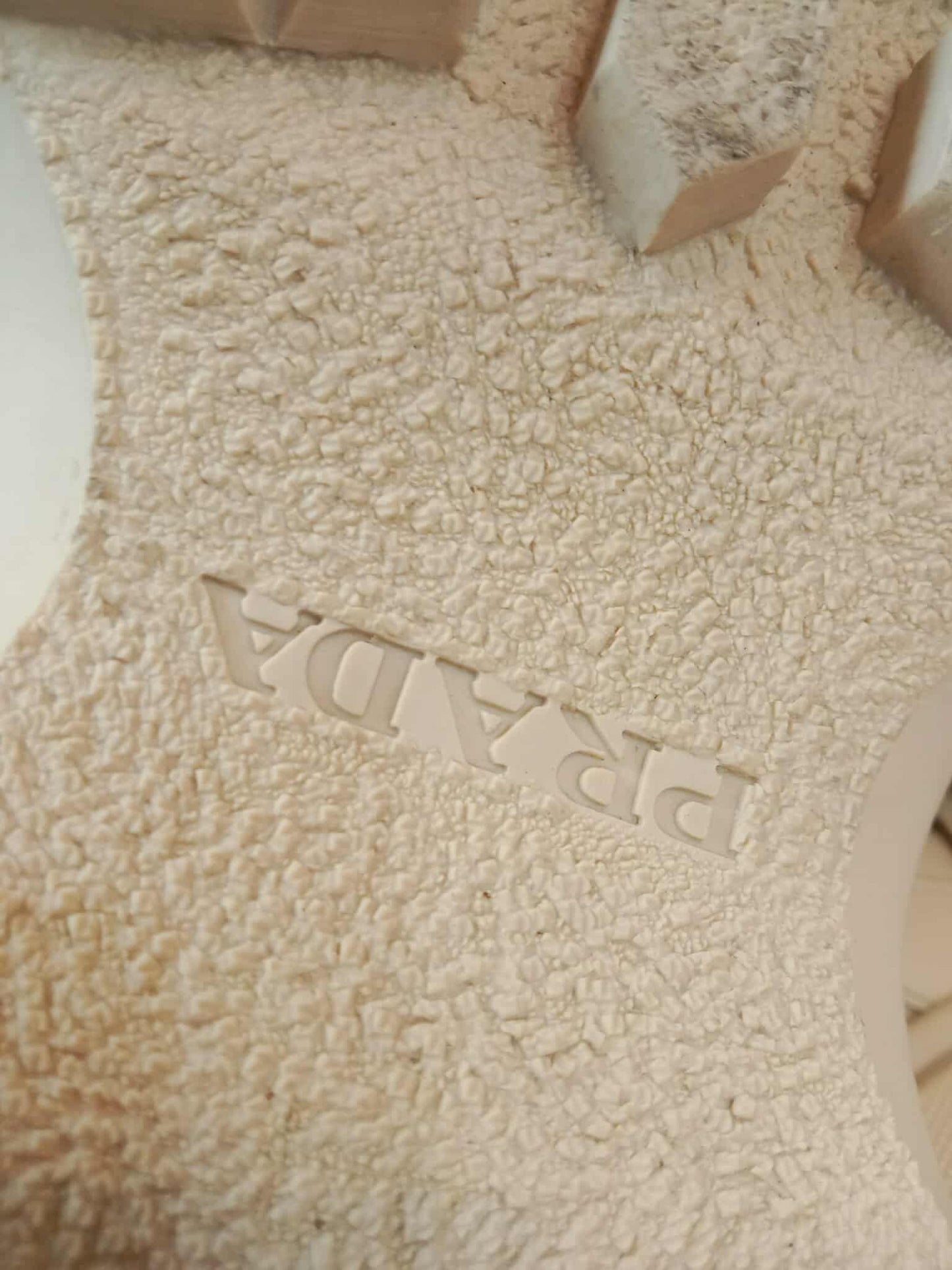 Prada Monolith Boots Beige Size 38