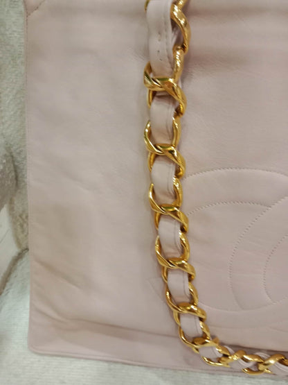 Chanel Vintage Timeless Tote Light Pink Lambskin Series 3